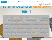 Tablet Screenshot of kemasan1001.com